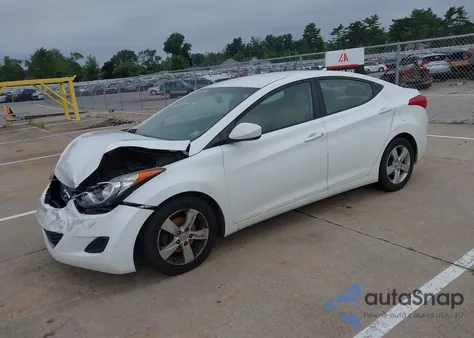 2013 Hyundai Elantra Gls from USA, damaged, VIN 5NPDH4AE0DH264002